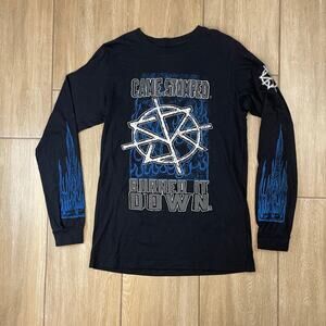 WWE Seth Rollins Burn It Down Long Sleeve Shirt Size M Authentic 2018 Flames
